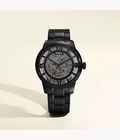 Townsman 44mm Automatic Black Stainless Steel Watch