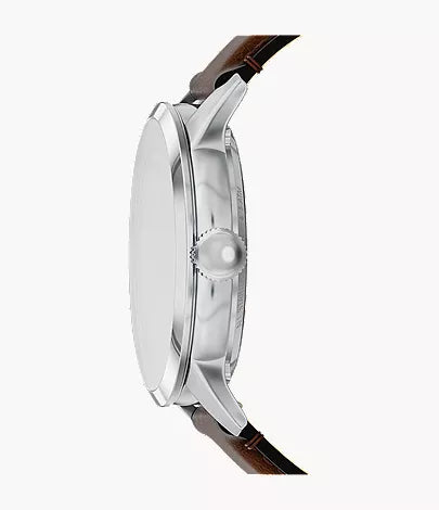 Townsman 44mm Automatic Brown Leather Watch