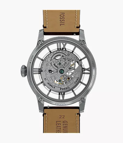Townsman 44mm Automatic Brown Leather Watch