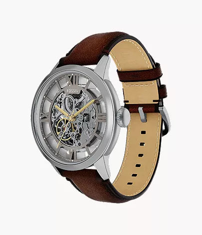 Townsman 44mm Automatic Brown Leather Watch