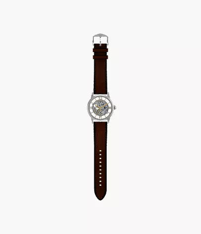 Townsman 44mm Automatic Brown Leather Watch