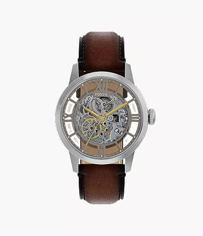 Townsman 44mm Automatic Brown Leather Watch