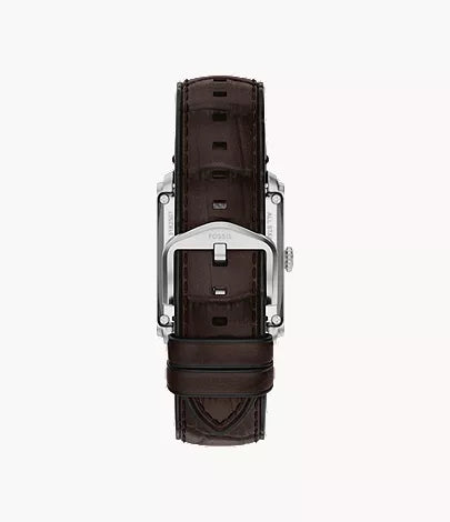 Carraway 30mm Automatic Brown Croco Leather Watch