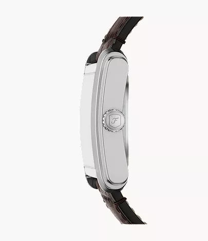 Carraway 30mm Automatic Brown Croco Leather Watch