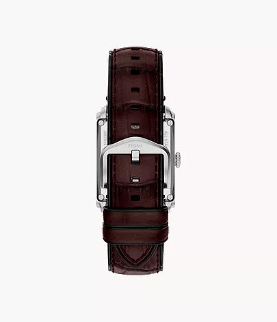 Carraway 30mm Automatic Brown Croco Leather Watch