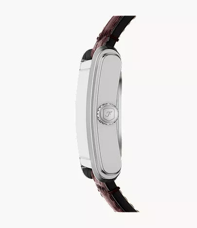 Carraway 30mm Automatic Brown Croco Leather Watch