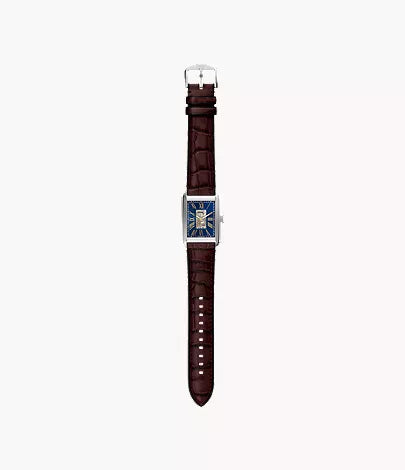 Carraway 30mm Automatic Brown Croco Leather Watch