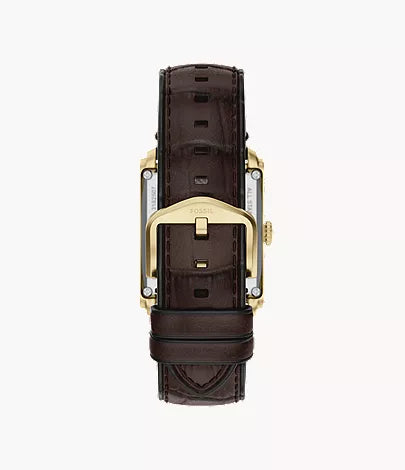 Carraway 30mm Automatic Brown Croco Leather Watch