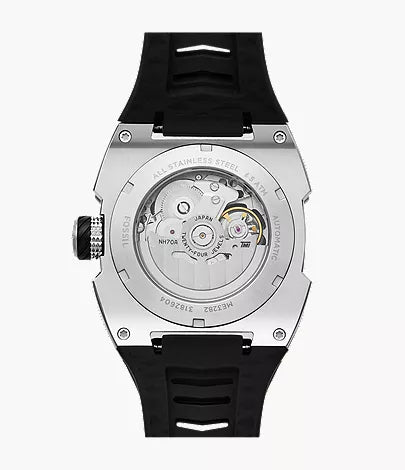 Machine X1 42mm Automatic Black Silicone Watch