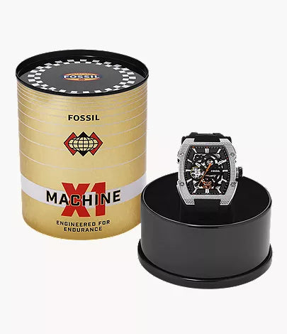 Machine X1 42mm Automatic Black Silicone Watch