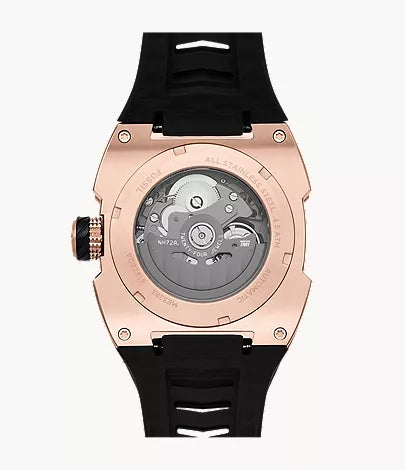 Machine X1 42mm Automatic Black Silicone Watch