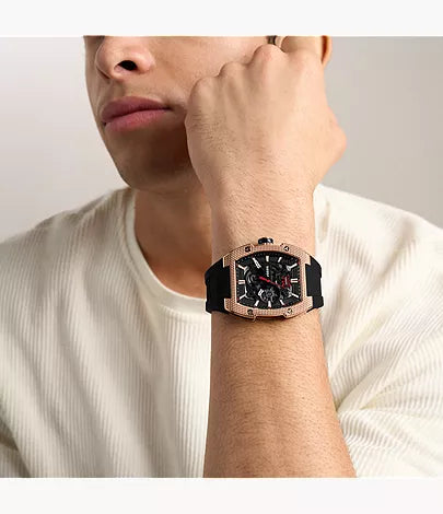 Machine X1 42mm Automatic Black Silicone Watch