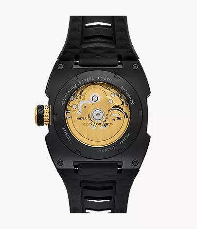 Machine X1 42mm Automatic Black Silicone Watch