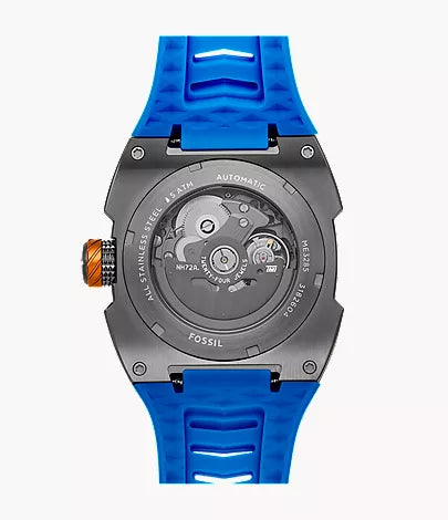 Machine X1 42mm Automatic Blue Silicone Watch