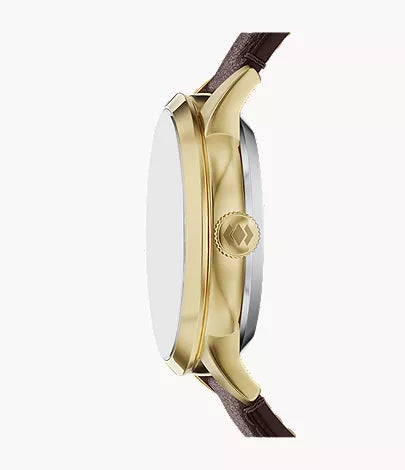 Townsman 44mm Automatic Brown Leather Watch