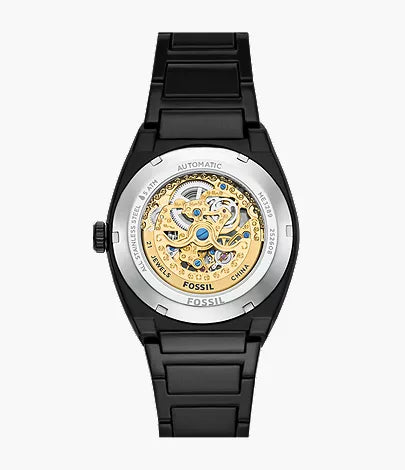 Everett 42mm Automatic Black Stainless Steel Watch