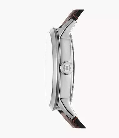 Townsman 44mm Automatic Brown Leather Watch