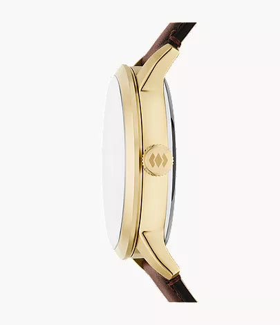 Townsman 44mm Automatic Brown Leather Watch