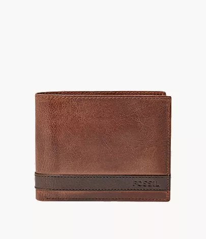 Quinn Leather Large Coin Pocket Bifold Wallet