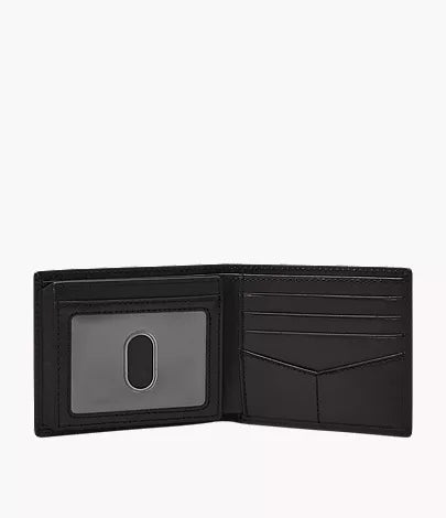 Derrick Leather RFID Bifold with Flip ID Wallet