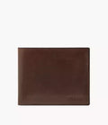 Derrick Leather RFID Bifold with Flip ID Wallet
