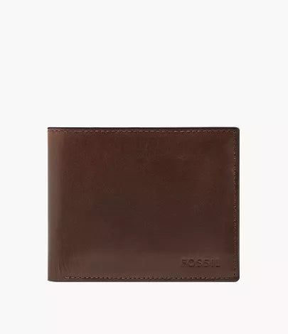 Derrick Leather RFID Bifold with Flip ID Wallet