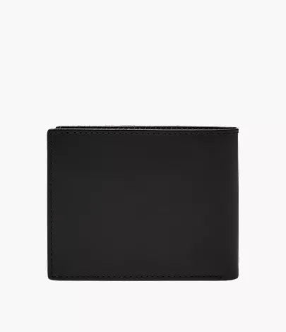 Derrick Leather RFID Large Coin Pocket Bifold Wallet
