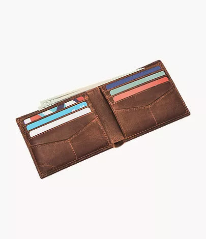 Derrick Leather RFID Passcase Wallet