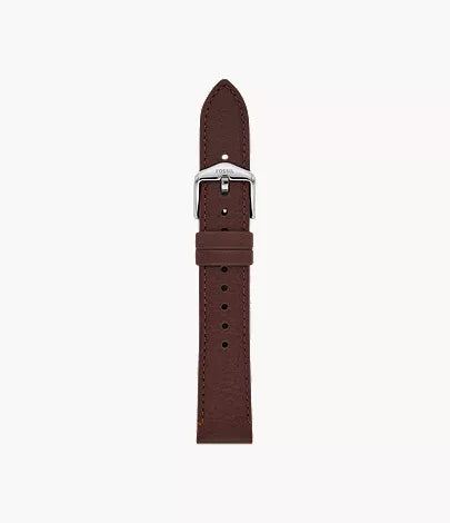 18mm Medium Brown LiteHide™ Leather Strap M6