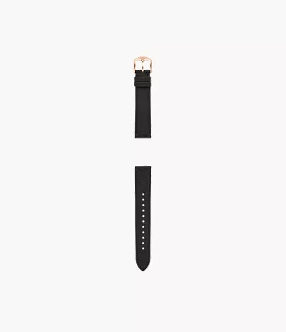 18mm Black LiteHide™ Leather Strap