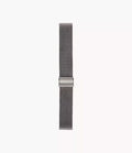 22mm Smoke Stainless Steel Mesh Bracelet