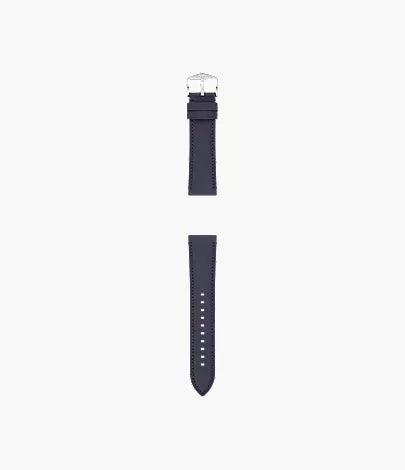 22mm Navy LiteHide™ Leather Strap