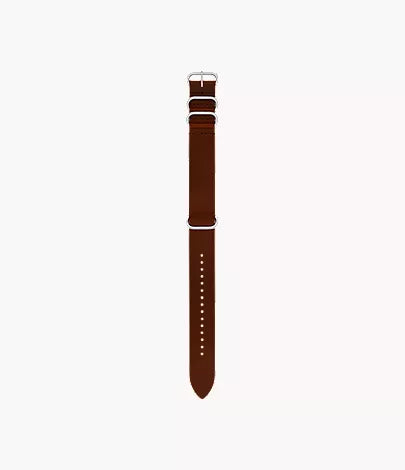 22mm Brown Leather Strap