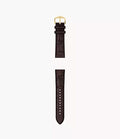 22mm Brown Leather Watch Strap