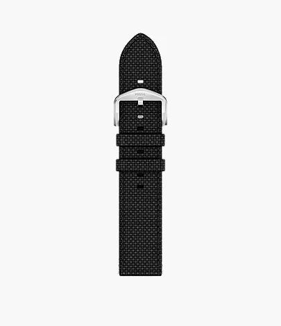 22mm Black Nylon Watch Strap