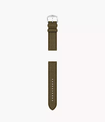 22mm Green Nylon Watch Strap