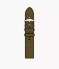 22mm Green Nylon Watch Strap