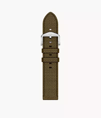 22mm Green Nylon Watch Strap