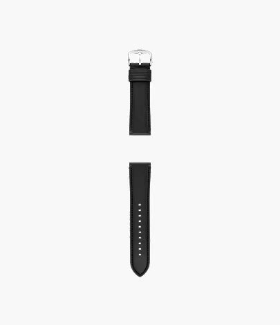 24mm Black LiteHide™ Leather Strap
