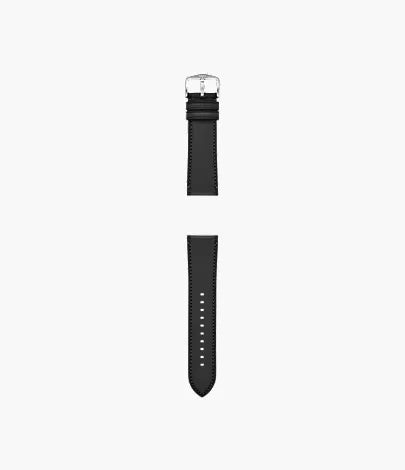 24mm Black LiteHide™ Leather Strap