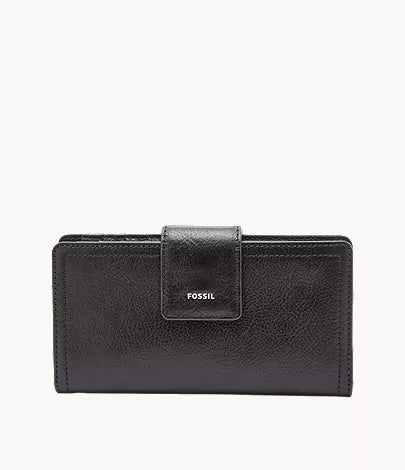 Logan Leather RFID Tab Clutch Wallet