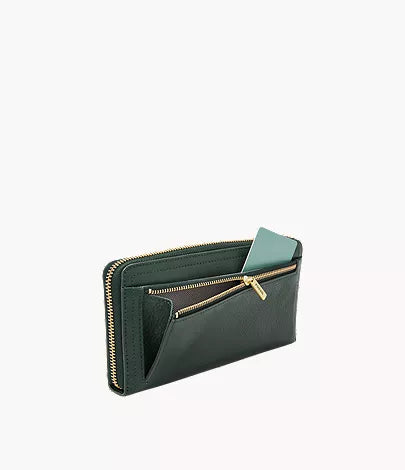 Logan RFID Zip Around Clutch