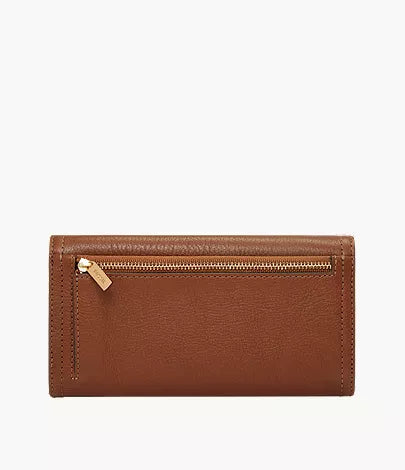Logan Leather RFID Flap Clutch Wallet