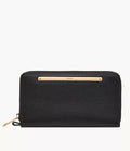 Liza Leather Zip Around Clutch Wallet