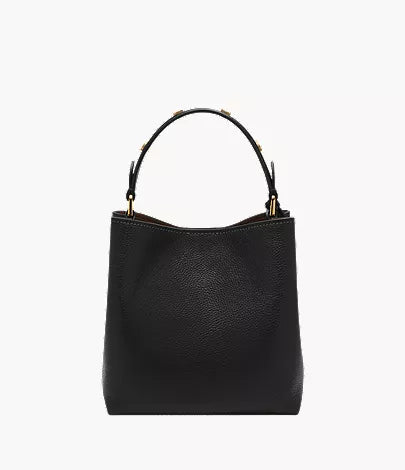 Jessie Leather Small Bucket Crossbody Bag