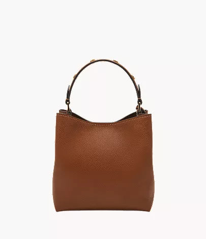Jessie Leather Small Bucket Crossbody Bag