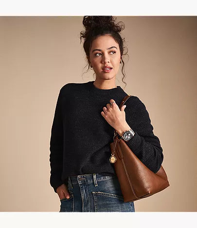 Jessie Leather Bucket Shoulder Bag