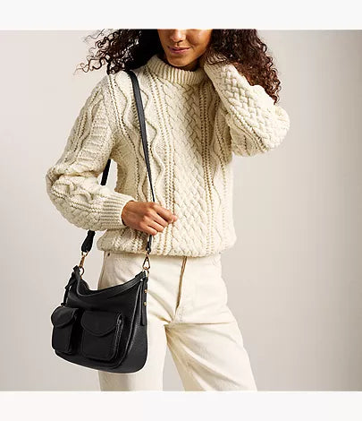 Jolie Leather Cargo Crossbody Bag