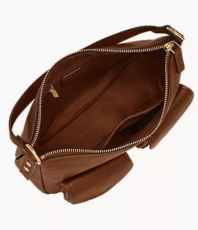 Jolie Leather Cargo Crossbody Bag