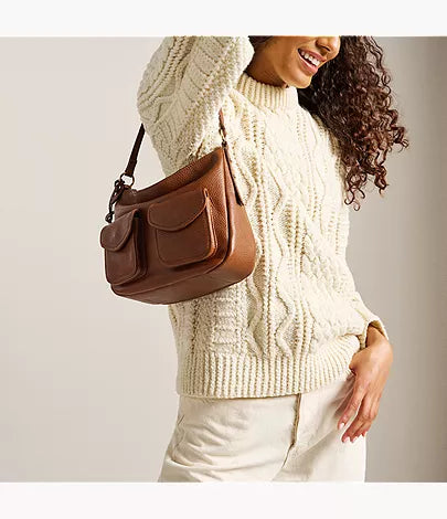 Jolie Leather Cargo Crossbody Bag